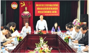 Bí thư Tỉnh ủy Đỗ Tiến Sỹ làm việc với Ủy ban MTTQ Việt Nam tỉnh và các tổ chức chính trị - xã hội