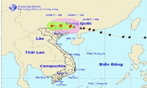 Bão số 6 suy yếu thành một vùng áp thấp trên khu vực biên giới Việt – Trung, Bắc Bộ tiếp tục mưa lớn diện rộng