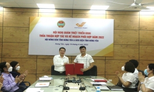 Ký kết thỏa thuận hợp tác giữa Hội Nông dân tỉnh và Bưu điện tỉnh